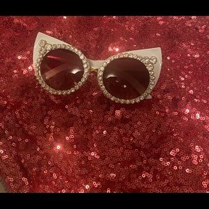 Brand New Rhinestone Cat Eye Sunglasses